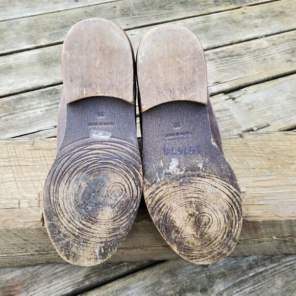 Anthropologie 67 Sixty Seven Brown Distressed Crackled Leather Ankle Boots 36 - Picture 9 of 12